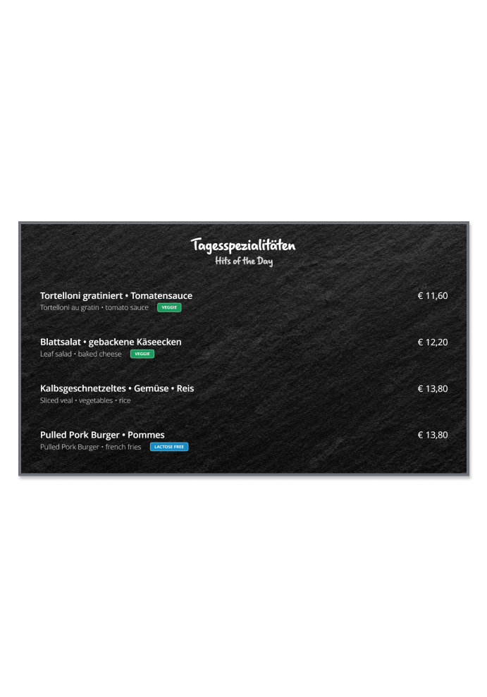 PEAKmenu